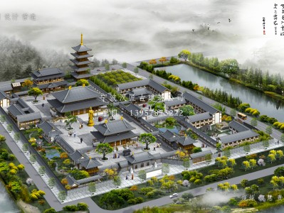 英德寺庙建筑总体规划方案